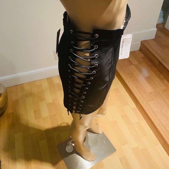 NWT LA Roxx leather mini skirt - Picture 9 of 11